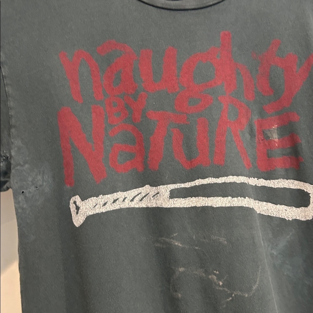 Daydreamer Naughty By Nature Gray Short Sleeve  T-Shirt adult size medium - Picture 3 of 10
